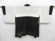 Photo6: 4819T07z600 Vintage Japanese Kimono Silk HAORI Flower Black (6)