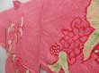 Photo2: 4820T10z470 Vintage Japanese Kimono Silk SHIBORI HAORI Flower Red-Pink (2)