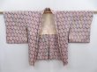 Photo5: 4820T14z420 Vintage Japanese Kimono Silk SHIBORI HAORI Kikko Light purple (5)