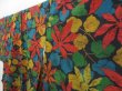 Photo2: 4824T02z1000 Vintage Japanese Kimono Blend silk TSUMUGI Leaves Black (2)