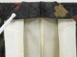 Photo8: 4824T04z820 Vintage Japanese Kimono Silk TSUMUGI Plum blossom Black (8)