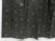 Photo4: 4824T09z710 Vintage Japanese Kimono Silk TSUMUGI Chrysanthemum Black (4)