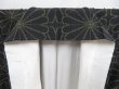 Photo7: 4824T09z710 Vintage Japanese Kimono Silk TSUMUGI Chrysanthemum Black (7)