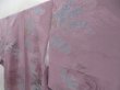 Photo2: 4824T11z740 Vintage Japanese Kimono Silk KOMON Wave Light purple (2)