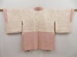 Photo6: 4915T04z530 Vintage Japanese Kimono Silk SHIBORI HAORI  Light pink (6)