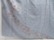 Photo6: 4915T12z920  Japanese Kimono Silk TSUKESAGE Flower Dull light blue (6)