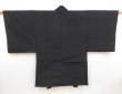 Photo4: 4916T06z610 Vintage Japanese Kimono Silk Men's HAORI Spiny Lobster Black (4)