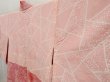 Photo7: 4917T05z520 Vintage Japanese Kimono Silk SHIBORI HAORI Flower Pink (7)