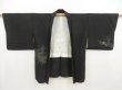 Photo6: 4917T09z590 Vintage Japanese Kimono Silk HAORI Trees Black (6)