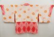 Photo6: 4917T10z550 Vintage Japanese Kimono Silk SHIBORI HAORI  Red Pink (6)