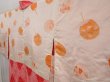 Photo7: 4917T10z550 Vintage Japanese Kimono Silk SHIBORI HAORI  Red Pink (7)