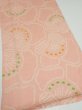 Photo2: 2E03z60 Vintage Japanese Kimono Silk  FABRIC Camellia Pink 43.3x14.4 (2)