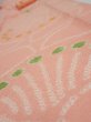 Photo4: 2E09z50 Vintage Japanese Kimono Silk  FABRIC Camellia Pink 76.0x6.5 (4)