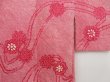 Photo3: 4922T02z490 Vintage Japanese Kimono Silk SHIBORI HAORI Flower Red-Pink (3)