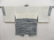 Photo6: 4922T08z500 Vintage Japanese Kimono Silk HAORI  Blue-Gray (6)