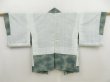 Photo8: 4922T11z480 Vintage Japanese Kimono Silk HAORI House Dull cyan (8)