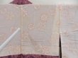 Photo8: 4923T10z570 Vintage Japanese Kimono Silk HAORI Flowers Light purple (8)