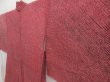 Photo2: 4923T12z430 Vintage Japanese Kimono Silk SHIBORI HAORI  Dark red (2)