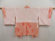 Photo6: 4928T03z530  Japanese Kimono Silk SHIBORI HAORI Flower Salmon pink (6)