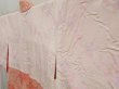 Photo7: 4928T03z530  Japanese Kimono Silk SHIBORI HAORI Flower Salmon pink (7)