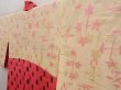 Photo7: 4928T07z550 Vintage Japanese Kimono Silk HAORI  Red-Pink (7)