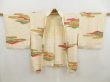 Photo5: 4928T10z510 Vintage Japanese Kimono Silk HAORI  Off-white (5)