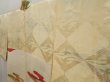 Photo7: 4928T10z510 Vintage Japanese Kimono Silk HAORI  Off-white (7)