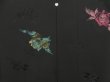 Photo3: 4928T11z630 Vintage Japanese Kimono Silk HAORI Rose Black (3)