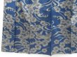 Photo4: 4929T02z350 Vintage Japanese Kimono Silk MEISEN HITOE KOMON Dark blue (4)