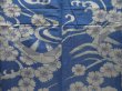 Photo5: 4929T02z350 Vintage Japanese Kimono Silk MEISEN HITOE KOMON Dark blue (5)