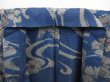 Photo7: 4929T02z350 Vintage Japanese Kimono Silk MEISEN HITOE KOMON Dark blue (7)