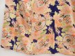 Photo4: 4929T04z610 Antique Japanese Kimono Silk KOMON Chrysanthemum 	Dark lavender (4)