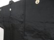 Photo4: 4929T05z330 Vintage Japanese Kimono Silk Men's HAORI Scenery Black (4)