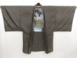 Photo3: 4929T06z560 Vintage Japanese Kimono Silk Men's HAORI Kinkaku-ji Temple (3)