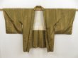 Photo4: 4929T10z450 Vintage Japanese Kimono Silk HAORI Apple Olive (4)