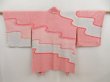 Photo2: 4929T13z530 Vintage Japanese Kimono Silk SHIBORI HAORI Seigaiha Pink (2)