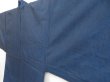 Photo4: 4930T03z490 Vintage Japanese Kimono Silk Men's HAORI Mt.Fuji Dark blue (4)