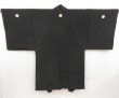 Photo4: 4930T12z600 Vintage Japanese Kimono Silk Men's HAORI Mt.Fuji Black (4)