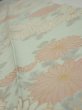 Photo4: 2Z10z30  Japanese Kimono Silk  FABRIC Chrysanthemum Light blue 40.9x6.3 (4)