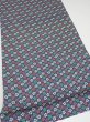 Photo2: 2Z01z70  Japanese Kimono Silk  FABRIC Plum blossom Navy 48.0x14.2 (2)