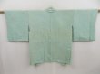 Photo1: 4931T03z570 Vintage Japanese Kimono Silk SHIBORI HAORI  Light blue (1)