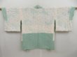 Photo6: 4931T03z570 Vintage Japanese Kimono Silk SHIBORI HAORI  Light blue (6)