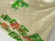 Photo4: 5001T04z980 Vintage Japanese Kimono Silk FURISODE Folding fan Off-white (4)