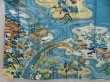 Photo5: 5001T05z1130 Vintage Japanese Kimono Silk FURISODE Flowers Light blue (5)