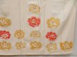 Photo7: 5001T08z1000 Vintage Japanese Kimono Silk FURISODE Flower Off-white (7)