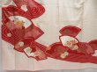 Photo5: 5001T11z1080 Vintage Japanese Kimono Silk FURISODE Jigami Off-white (5)