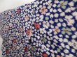 Photo2: 5003T13z700 Vintage Japanese Kimono Silk MEISEN KOMON Dark lavender blue (2)