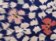 Photo6: 5003T13z700 Vintage Japanese Kimono Silk MEISEN KOMON Dark lavender blue (6)