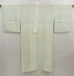 Photo1: 5003T01z510  Japanese Kimono Silk JUBAN Sakura Soft green (1)