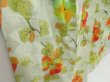 Photo3: 5003T03z830 Vintage Japanese Kimono Silk KOMON Flower Soft green (3)